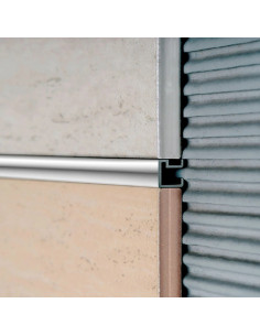 Listello Cuadrado Cromo Brillante 9 mm x 9 mm x 2,45 m